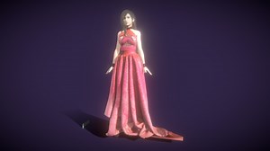 Tifa Remake LongDress Outfit - Download Free 3D model by FailGrace