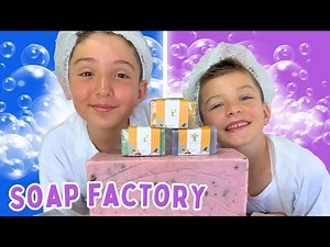 Learn How to Make Soap 🧼 Chemistry for Kids 🧪 Soap Factory Adventure 🫧 - Videos For Kids