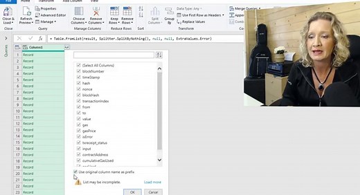 Yes you can analyze and audit Ether blockchain data in Excel