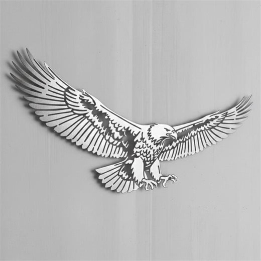 Minimalist Eagle Metal Wall Decor, Custom Large Metal Artwork - Etsy
