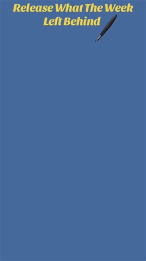 WEEKLY REFLECTION & INTENTIONS · Midday Reset Your nervous system carries the week longer than your mind does. Writing it down helps your body let go. This short reset gives you a way to release what still feels unfinished — without overthinking it. Follow the steps exactly as shown. 💾 Save this WEEKLY REFLECTION reset 🔁 Loop back to Slide 1 ♥ If this shifted your perspective — your brain will thank you later. Info only, not medical advice. #tiktok #motivation #tiktokviral #love #selfcare