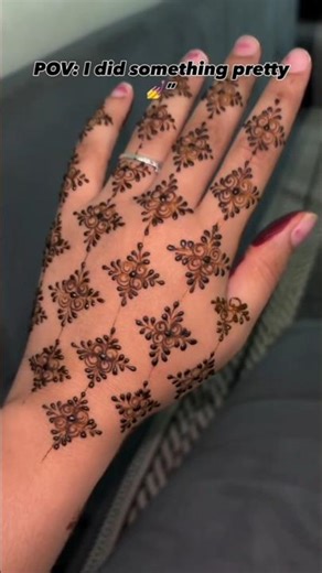 Try this easy pissy mehndi 🌿| Aesthetic mehndi design ✨ | Mehandi design #henna #mehndi #shorts #fyp