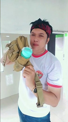 MEN'S WAIST BAG/SHOULDER BAG TACTICAL SLING BAG WITH WATER BOTTLE HOLDER
