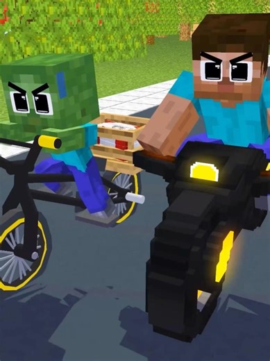 ZOMBIE DELIVERY Was Late #minecraft #minecraftshorts #minecraftanimation