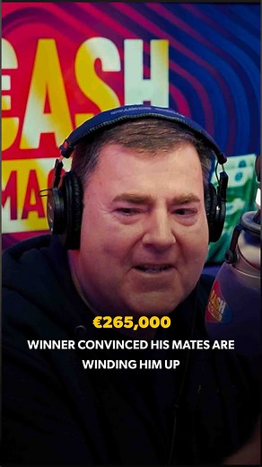 Joe Griffin has just bagged a whopping €265,000, the largest amount ever given away on Irish radio! Massive congratulations to Joe… happy spending! 🎉💸 | Today FM