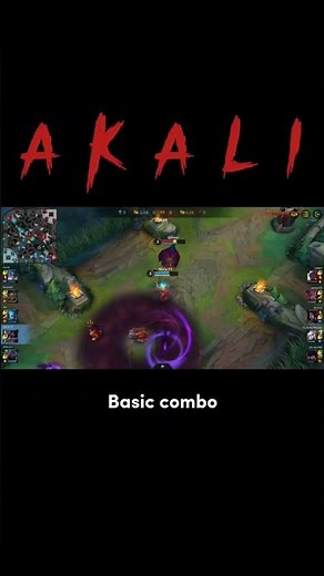 akali level 3 basic combo #leagueoflegends #wildrift #akali