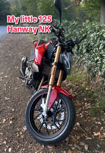 I know there will be mixed opinions but I do love my little 125 🏍️ #hanway #chinesebikes #125cc #hanwaynk125 … soon to be on sale ready for a bigger bike 😄