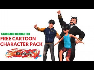 Free Iclone Character Toon Pack 001 (STANDARD CARACTER)