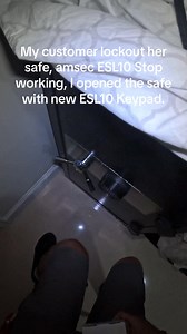 30K views · 173 reactions | My customer lockout her safe, amsec esl10 stop working, i open her safe with new esl10 keypad. | Vault Cracker | Facebook