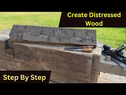 Super Easy Way To Distress Wood