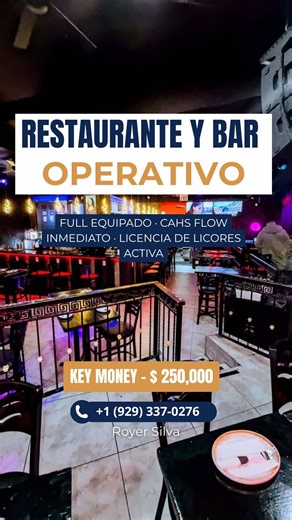 🚨 $30,000 A WEEK RESTAURANT IN THE BRONX 🚨 Yes… this business is FOR SALE 👇 📍 138 W Fordham Rd, Bronx, NY 🔥 One of the busiest commercial corridors in the Bronx 💰 Key Money: $250,000 🏢 Rent: $9,000 / month 📊 Weekly Sales: ~$30,000 🍸 Full Liquor License ✅ Turn-Key | Fully Operational Established restaurant & bar with strong cash flow from Day 1. Fully equipped. Proven location. Real numbers. Perfect for experienced operators or investors looking for a ready-to-run business in NYC. ⬇️ SER