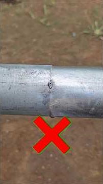 Not many welders apply this technique for connecting thin iron pipes.