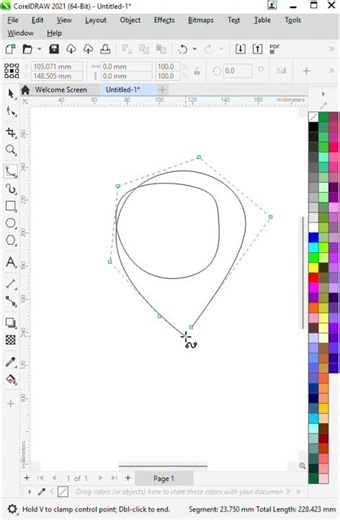 B_Spline tool use in Coreldraw | Coreldraw tips for more #shorts #vital #trending #tiktok