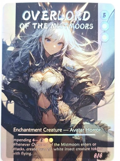 Waifu Overlord of the Mistmoors 01 Foil | Altered Art Custom | EDH Playtesting | Proxy Card - Etsy