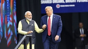 Prime Minister Narendra Modi during his address to the Indian diaspora heaped praise on US President Donald Trump. He said, "President Trump calls me a tough negotiator but he is also a good in the art of dealing. I am learning a lot through him." Prime Minister Narendra Modi, in the Howdy Modi event in Houston, Texas, also invited President Donald Trump with his family to India. | The Times of India