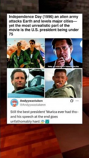 In Independence Day (1996) an alien army attacks earth and destroys its major cities, however the