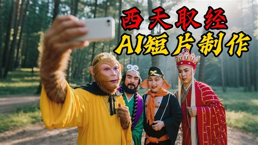 【AI视频】都2025了！西天取经带一部手机不过分吧？揭秘AI短片制作工作流！手把手带你用DeepSeek+即梦AI+SD+剪映玩转AI影视赛道！（附全套资料）