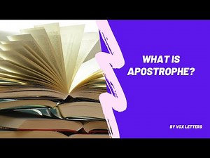 Apostrophe | Definition & Examples of Apostrophe | Apostrophe in Literature