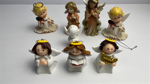 Mixed Angel Figurines – Vintage Angel Set Includes 3 Matching White Angels (full Bundle) - Etsy