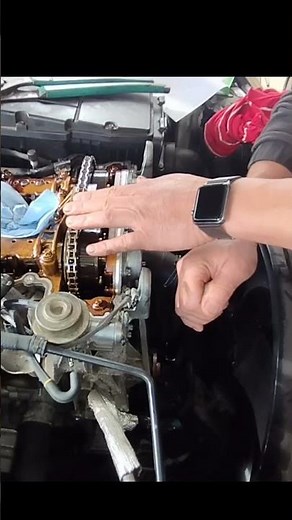 Symptom of the stretched timing chain: Mercedes C180