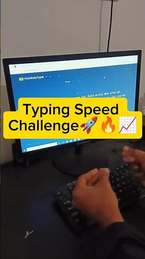 Typing Speed Challenge 🔥 | Can You Beat This Speed? | Real Keyboard Test💻⌨️