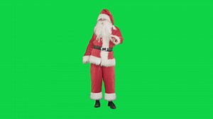 Santa Claus Dancing On Green Screen Chrome Stock Footage SBV-311358873 - Storyblocks