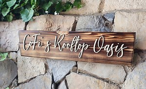 Personalized Sign, Burned Wood Sign, Custom Rustic Wood Sign, Custom Burned Sign, Custom Sign Gift, Name Sign, Office Sign, Create Your Sign - Etsy