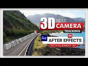How to Motion Track 3D Text & Titles in After effects & Element 3D #cameratracking #track3D