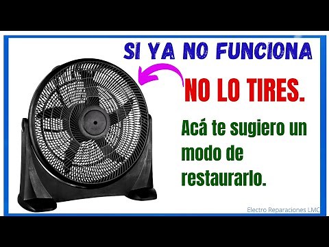 How to Repair a Fan That's Not Working: "It's Dead" and Has Hard-to-Turn Blades. DON'T THROW IT A...