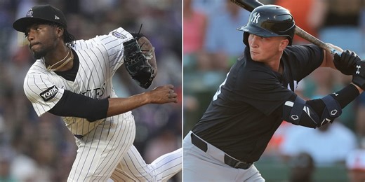 Yankees acquire righty Chivilli from Rockies for first-base prospect Rumfield