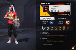 Y Gaming's Free Fire MAX ID, stats, headshots, K/D ratio, YouTube earnings, and more in 2022