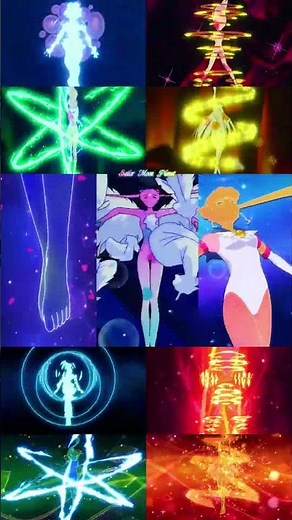 Sailor Moon All Transformation 90's Vs 2021/24 #sailormoon #fyp #anime