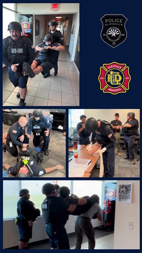 Joint Training – Rescue Task Force (RTF) Glendale Fire Department crews trained alongside our SWAT/TEMS Paramedics, learning about Rescue Task Force (RTF) operations. RTF brings fire/EMS and law enforcement together to provide rapid medical care in high-risk environments. These joint trainings strengthen our coordination, enhance safety, and ensure we’re ready to protect and serve the community—no matter the situation. A big thank you to our SWAT/TEMS Paramedics for leading this important traini