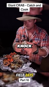 Giant CRAB - Catch and Cook P10 #crab #camping #fishing #Outdoors #catchandcook #fielddays #fyp | Field Days