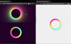 使用Html和CSS的Neumorphism制作渐变加载环动画效果