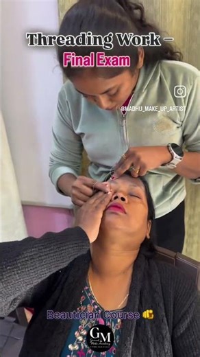 ✨ Threading Work – Final Exam #ThreadingWork #FinalExam#skilltest #practicaltraining