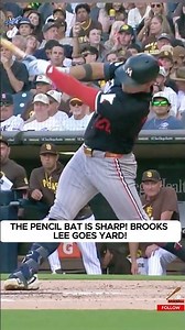 THE PENCIL BAT IS SHARP! BROOKS LEE GOES YARD! | Pitch Perfect Highlights | #shorts #TwinsVsPadres