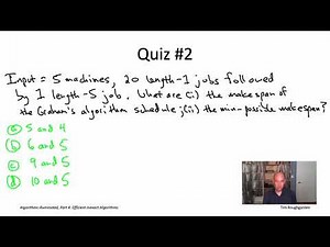 Algorithms for NP-Hard Problems (Section 20.1: Makespan Minimization) [Part 1 of 2]