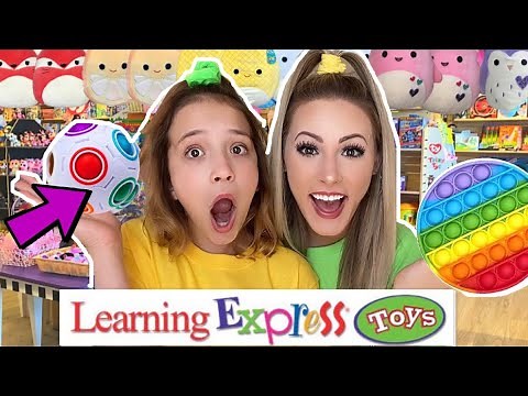 NO BUDGET 🤑 FIDGET, SLIME, & SQUISHMALLOW SHOPPING SPREE! (At Learning Express)