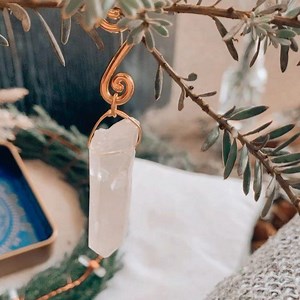 1.1K views · 47 reactions | The Quartz Crystal Hanging decoration  For you to hang on the Christmas tree Or to decorate all year round, especially if you have a little mediation corner or sacred space. Get your December Astral Box as this is just one of the items inside ❤️ | Astral Collective | Facebook