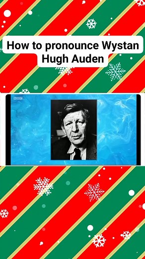 Pronunciation of W. H. Auden Or, Wystan Hugh Auden | Lit & Learn English