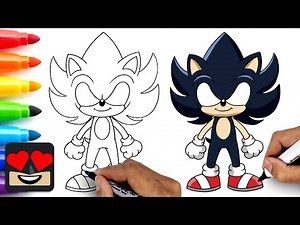 How To Draw Dark Sonic