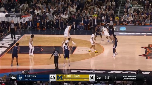 After a rewatch I agree with SamMara just completely nuked UConn’s ability to score at the rim sans ORebBut it was more than traditional anchor facetsHow many 7’3 bigs in the world (at any level) are able to show at screen level, deflect the roll-pass + change ends w/speed?