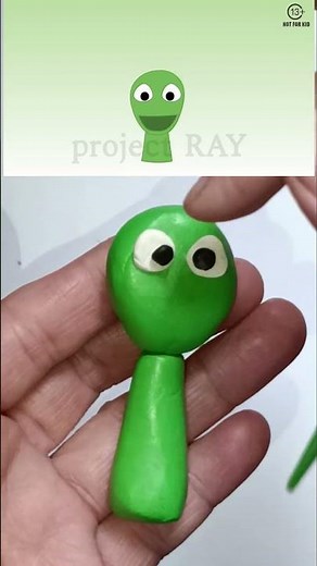 I Made Sprunki Green Alien from Clay!