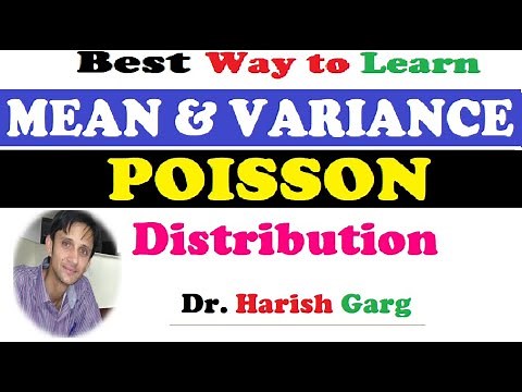 Mean and Variance of Poisson Distribution - A simple proof