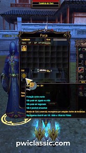 🔥RATE MÉDIA ALTA🔥 Feito para você que não tem muito tempo para jogar. Servidor online. Verão 1.3.6 , com equipamentos rank 9. Baixe agora e aventure-se https://pwiclassic.com/ | PWI Classic