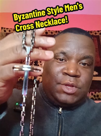 This men’s cross necklace is a bold, eye-catching statement piece designed for those who appreciate strength, style, and confidence. Crafted from thick, heavy stainless steel, this men’s cross necklace is built to last — it won’t fade, rust, or change color over time. The unique punk style cross necklace features a durable Byzantine-style chain with an intricate black and silver box rope weave, creating a striking two-tone contrast that stands out effortlessly. The large cross pendant adds mascu
