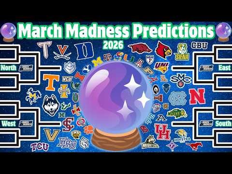 *PERFECT* FULL March Madness 2026 Tournament Bracket Predictions!