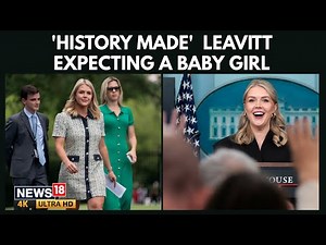 Historic First: White House Press Secretary Karoline Leavitt Expecting Baby Girl in 2026 | 4K