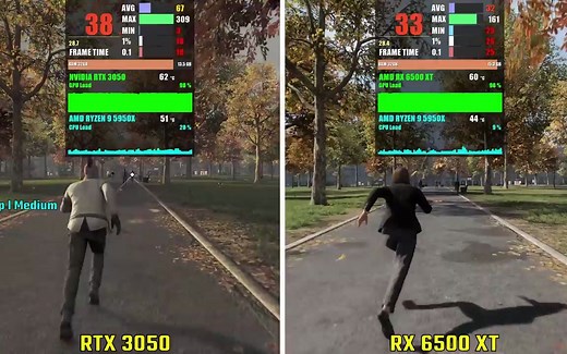 1440p分辨率 RTX 3050 vs RX 6500 XT